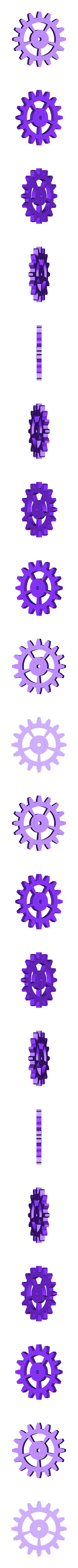 G1x3.STL Clock with decorative mechanism 2