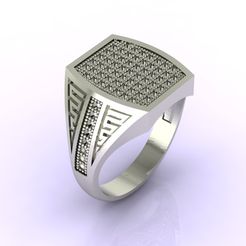 51-1-1.30m.jpg Download file Gents Ring - STL READY • 3D print template, tuttodesign