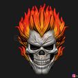 01.jpg Ghost Rider mask -Agents of SHIELD - Marvel comics 3D print model
