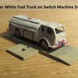 20-04-19_COE_on_Switch_Mach-11.jpg N Scale - White COE Fuel Truck for switch machine push-pull slide