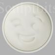 CC_cookie-017_1.jpg Cookie cutter Emoji winking face cutter+stamp