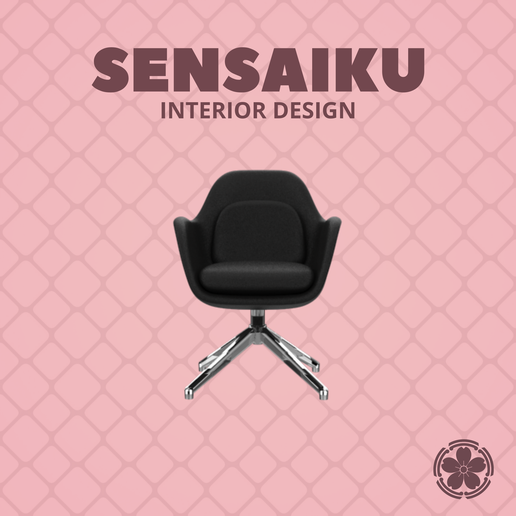 Miniature Replica 1:12 Space Copenhagen 04. Swoon Chair Swivel Base for Miniature Dollhouse - 3D Print Instant Download - Miniature Furniture Designer Series