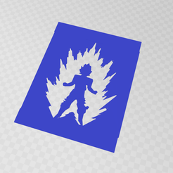 Son-Goku-Dragon-Ball-v2.png STL file Dragon Ball Son Goku stencil・3D printable model to download