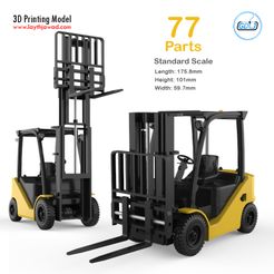 00.jpg 3D file Clark S20 53 Forklift Truck - PRO version・3D print design to download, LaythJawad