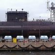Victoria-class-on-wharf.jpg Upholder - Victoria Class Submarine 1/100 scale