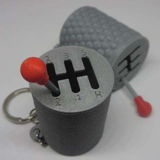 Gearshift Keychian 3D model