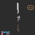 3D Print | Kosplayit 13) RotoT ay) Genshin Impact - Fillet Blade - Digital 3D Model Files - Kazuha Cosplay