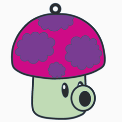 DESESPORADA-TINKER.png Archivo STL Llavero de Seta Desesporada. Plants vs Zombies.・Objeto imprimible en 3D para descargar
