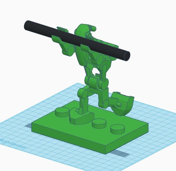 Battle Droid.jpg Télécharger fichier STL gratuit Porte-plume droïde de combat à genoux • Design à imprimer en 3D, CodyAce