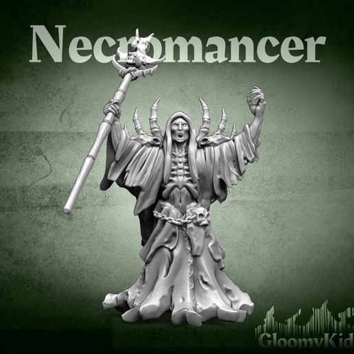 🎲 Necromancer・ STL File for 3D printing・Cults