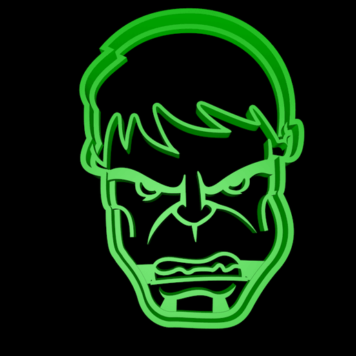 Hulk.png Download STL file Avengers Cookie Cutter set • 3D printer object, davidruizo