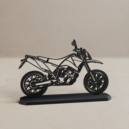 KTM 640 LC4 SUPERMOTO MODELL STAND DECOR