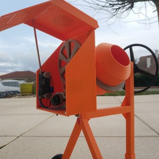 Cement mixer - 3D model önizlemesi