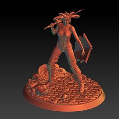 1.jpg femme guerrière- Bricia - MINIATURE 32 ET 75 MM SCALE