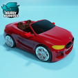 0229-Cabrio-Racer-Car-_1.png Cabrio / Car Model Kit / Articulated Racer Vehicle / DIY Racing Figure / Auto Statue / Home Decoration