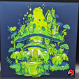 1.png Mushroom Frog Cottage,  Hueforge Painting, Art Plates, ErickDRedd 3D Designs