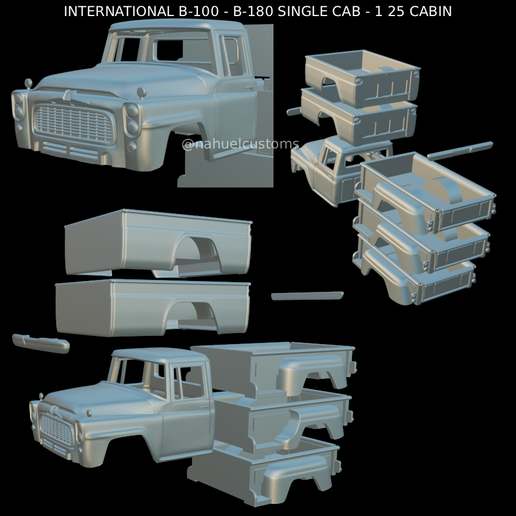 INTERNATIONAL B-100 - B-180 SINGLE CAB - 1 25 CABIN