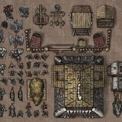 aaaa.jpg 3D-Datei Green Siege ‧ Virtual Tabletop Token Set ‧ VTT Tokens Collection ‧ DnD Miniature Game Components ‧ RPG Wargame Monster & Building・Modell zum Herunterladen und 3D-Drucken