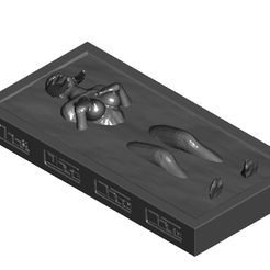 SG9side.png Fichier 3D gratuit 9e femme sexy enrobée de carbonite avec panneaux de contrôle optionnels et 2 supports・Design pour imprimante 3D à télécharger
