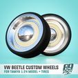 1.jpg VW Beetle Custom 3tlg wheels for Tamiya Volkswagen Beetle 1:24 scale model
