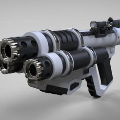 projectile launcher 1.jpg STL file Star Wars Battlefront II G125 projectile launcher 3D print model・3D printable model to download