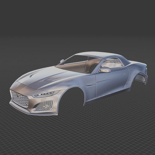 Jaguar F Type Regular Convertible 2021 Body 3D Model