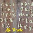 abecedario-foto4.jpg STL file Italic alphabet- cursive alphabet bookmark・3D print model to download