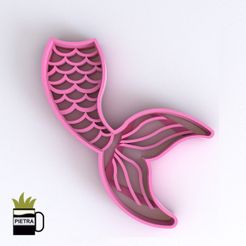 cults3.jpg COLLE DE SIRÈNE MOULE À BISCUIT FONDANT MODÈLE 3D PRINT