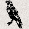 project_20240123_1606158-01.png raven wall art crow wall decor bird decoration