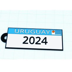 llavero-uruguay-2024-foto.jpg uruguay license plate , uruguay keychain , 2024 keychain