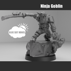 NINJA-GOBLIN-STORE-RENDER.png 3D-Datei Ninja-Kobold・Vorlage für 3D-Druck zum herunterladen, BlueSkyMiniatures