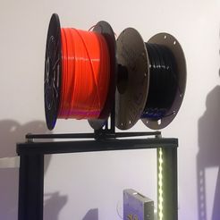 spool-holder.jpeg Archivo STL Portacarretes doble Ender 3・Modelo para descargar y imprimir en 3D