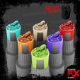 trex1.jpg T-REX FOSSILS - AK INTERACTIVE QUICK GEN COLOR COLOR TRANSLUCENT BOTTLE SWATCH SUPER MINI CAP - 18ML