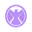 Shield (pieza2).stl Coaster Coaster HYDRA/SHIELD