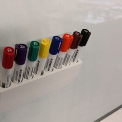 100575428_352478545731927_5780250429581426688_n.jpg 3D-Datei Whiteboard Pen Marker Holder (ergonomic) kostenlos・Objekt zum Herunterladen und Drucken in 3D