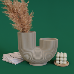 Tittelbild.png Fichier STL VASE EN U・Plan pour impression 3D à télécharger
