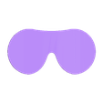 goggle_lens.stl Download free STL file Protective goggles • 3D printer design, michaeledi