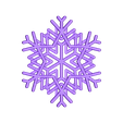 Snowflake B.stl Fichier STL gratuit Flocons de neige・Idée pour impression 3D à télécharger