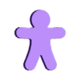 GingerbreadMan_MediumSize__Lid.stl Fast-Print Geschenk-/Aufbewahrungsboxen - Die ultimative Kollektion (Vasenmodus)