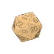 addon-v6.png Icosahedron 22 sided Dice for games and toys