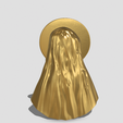 10.png Estátua da Virgem Maria, figura a rezar com auréola, decoração religiosa