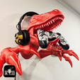 Pic-2024-04-12T125416.804.png Velociraptor Head Wall Mounted Holder / No Supports / 3MF Included