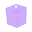 25RANK.stl Брелок для ключей Brawl stars RANG