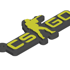 CSGO.png STL file CSGO - Counter Strike global offensive - Keychain Keychain Key Chain・Template to download and 3D print