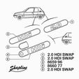 custode-S2.0-HDI-F.jpg Rear fender cover for Peugeot 205 SWAP 2.0 HDI
