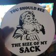 387053067_342360521656116_548816636891817406_n.jpg Santa You should see the size of my sack Funny Sign / GAG gift / Funny cake topper / christmas decoration / Wreath making / crafts/ gifts