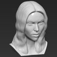 13.jpg Scarlett Johansson bust 3D printing ready stl obj formats