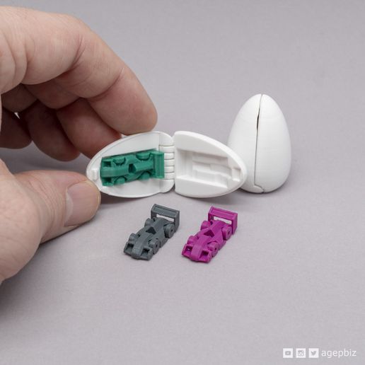 Surprise Egg #8 - Tiny Racecar 3D model