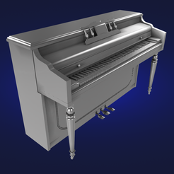 Piano-render-4.png Archivo STL Piano acústico + silla・Diseño para descargar y imprimir en 3D, linkedInPrinting