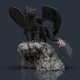 vista 01.jpg Toothless - How to train your dragon for 3d print model